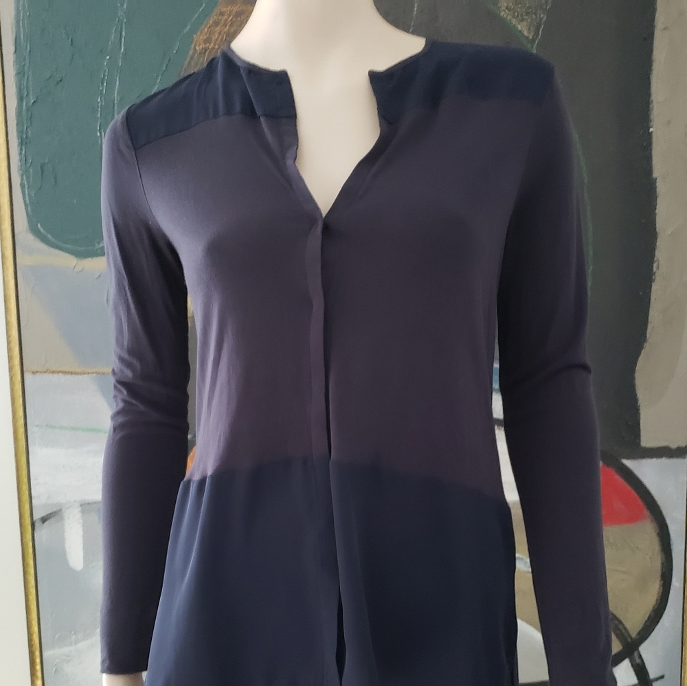 Ecru | Tonal Mix Media Blouse